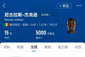 开云体育-如何评价？拜仁得杰克逊1年使用权 切尔西获得钱+工资+潜在超多钱